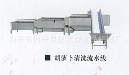 胡萝卜清洗流水线